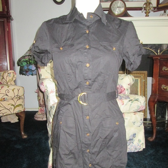 Guess Dresses & Skirts - NWT - Guess Jeans Black Button Down Dress Size 7